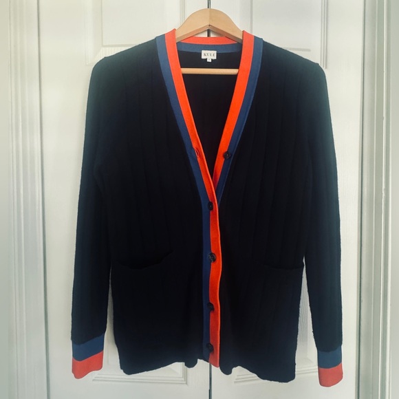 KULE The Sinclair Ribbed Cashmere Cardigan Size XS - Picture 3 of 6